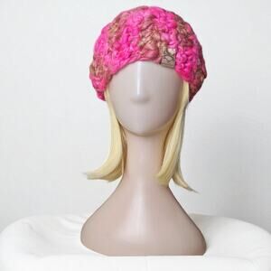 Cute ETNIA Chilean Pink Blend Knit Warm Head Warmer Hat Headband